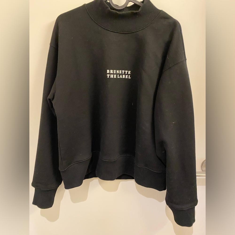 Brunette the label moc neck sweater